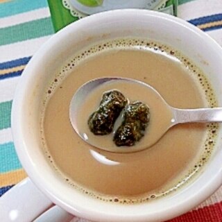 ホッと☆抹茶香る黒大豆の青汁カプチーノ♪